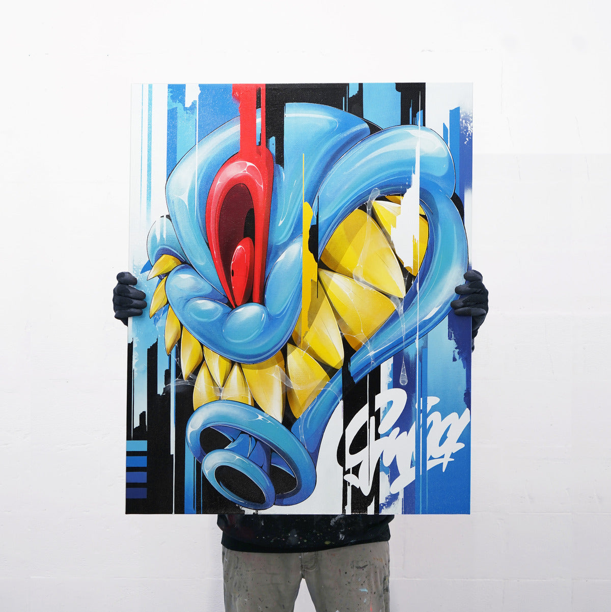 Bold in Blue - Canvas Painting